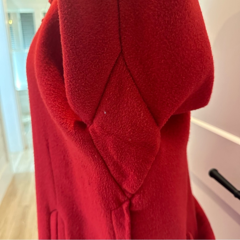 Anthropologie elevenses Brienne Red coat. Size  Large. - Picture 8 of 14
